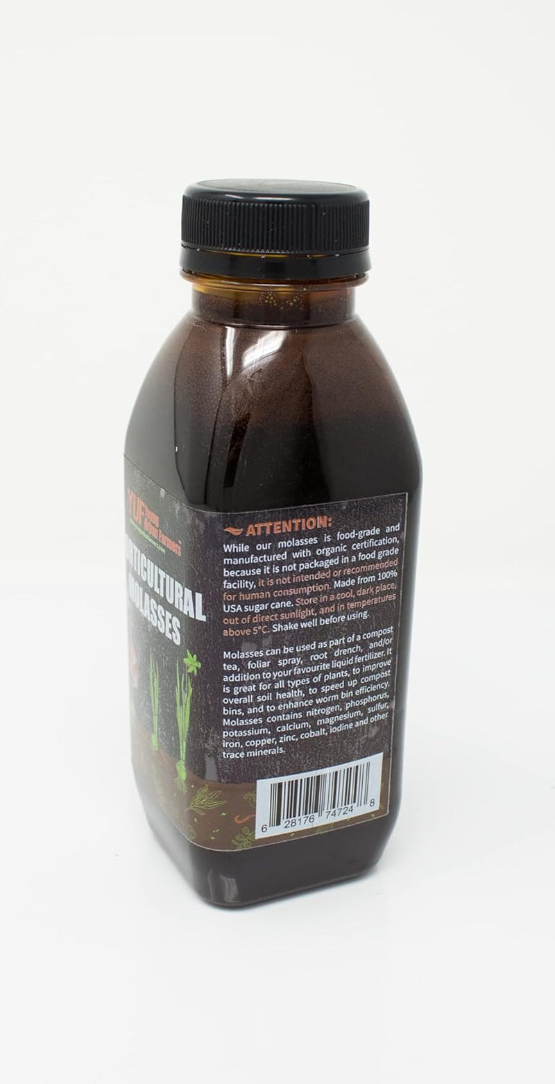 Molasses for Horticulture, Gardening, Soil Supplement, 100% Organic, 500mL (16Oz)