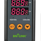 Digital Temp Controller: Dual Stage Outlets for Heating+Cooling ,°C/°F Display,15A/1875W