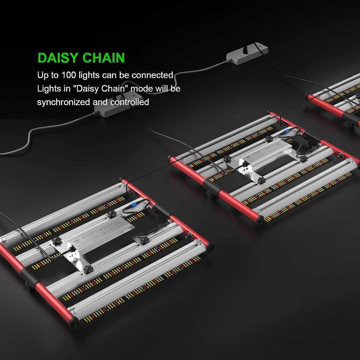 240W Foldable LED Grow Light - Full Spectrum, Dimmable 0-100%, Daisy Chain, Ideal Tent Sizes 2x2/3x3