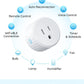 Smart Plug 1 or 2 Pack: Connect to WiFi or Bluetooth, Compatible with Alexa & Google Assistant, Control Lights and Home, Indoor Use