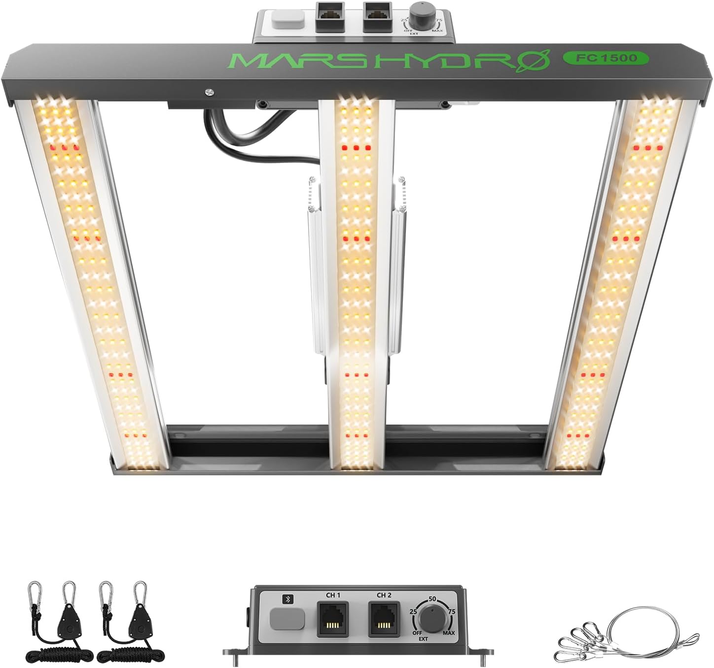 150W LED BAR Grow Light: Premium Samsung LM301H EVO Dimmable Full Spectrum Daisy Chain - Ideal 2'x2'