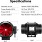 4" Inline Fan: 190 CFM w/Variable Speed Controller 