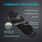 4" Charcoal Filter; 10" Filter (12" Total Length), Activated Australian Charcoal, Reversible Flange, Black Pre-Filter