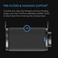 4" Charcoal Filter: 12" Filter (14" Total Length), Premium Australian Virgin Charcoal, Pre-Filter