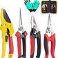 Scissors Pruning Shears 4-Pack Pro Kit: Stainless Steel Blades, Ergonomic Handle No-Slip Grips