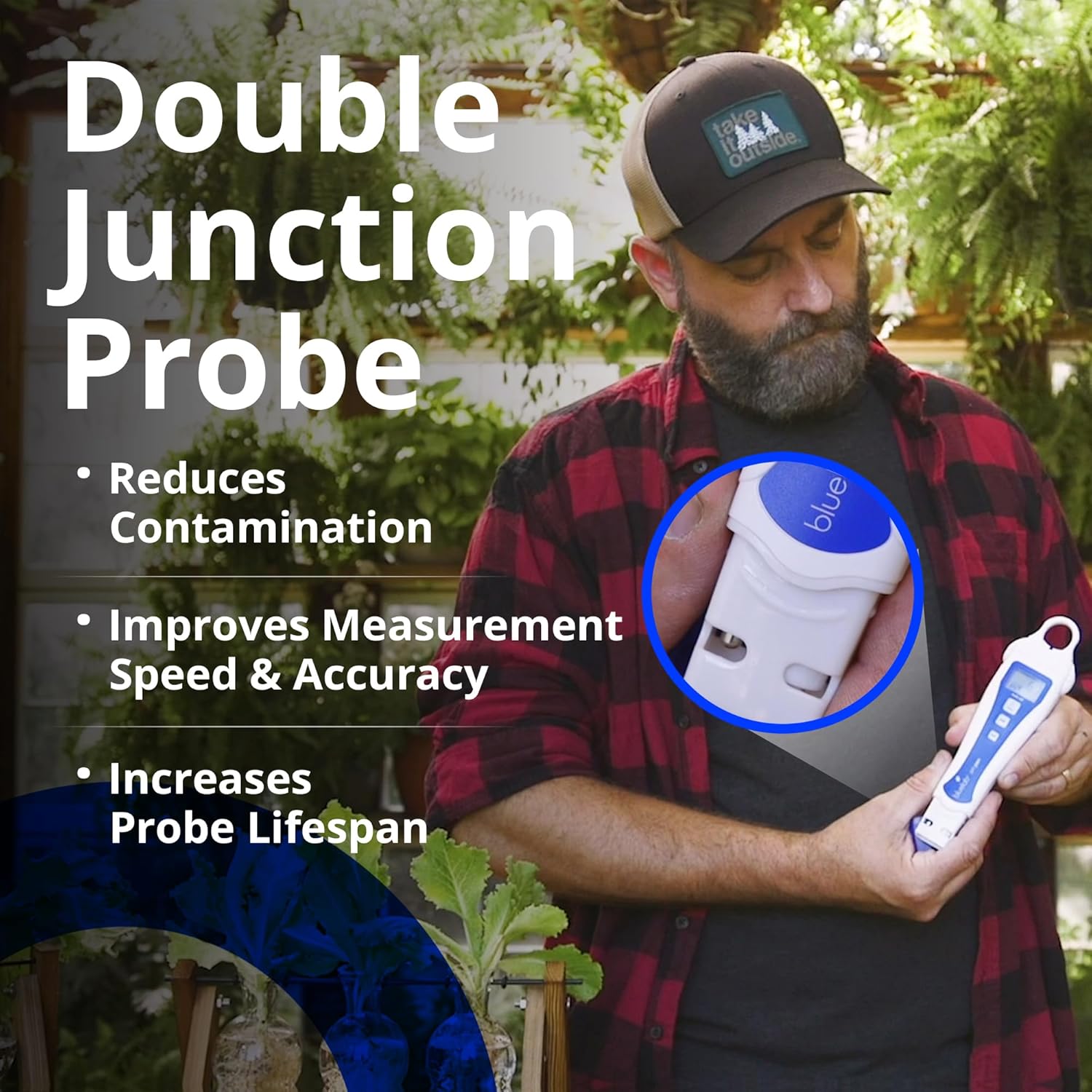 Bluelab pH Digital Pen, Waterproof, ATC, Double Junction Probe, Highly Accurate, Calibrate 4.0/7.0