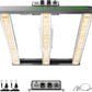 150Watt 3-Bar LED Grow Light: Full Spectrum 637pc Bridgelux Diodes rated 2.8 µmol/J PPE, Dimmable Driver