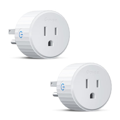 Smart Plug 1 or 2 Pack: Connect to WiFi or Bluetooth, Compatible with Alexa & Google Assistant, Control Lights and Home, Indoor Use