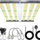 450W/650W PHILZON LED 6-Bar Grow Light: Full Spectrum SMD LM281B Diodes, Dimmable, Foldable Frame