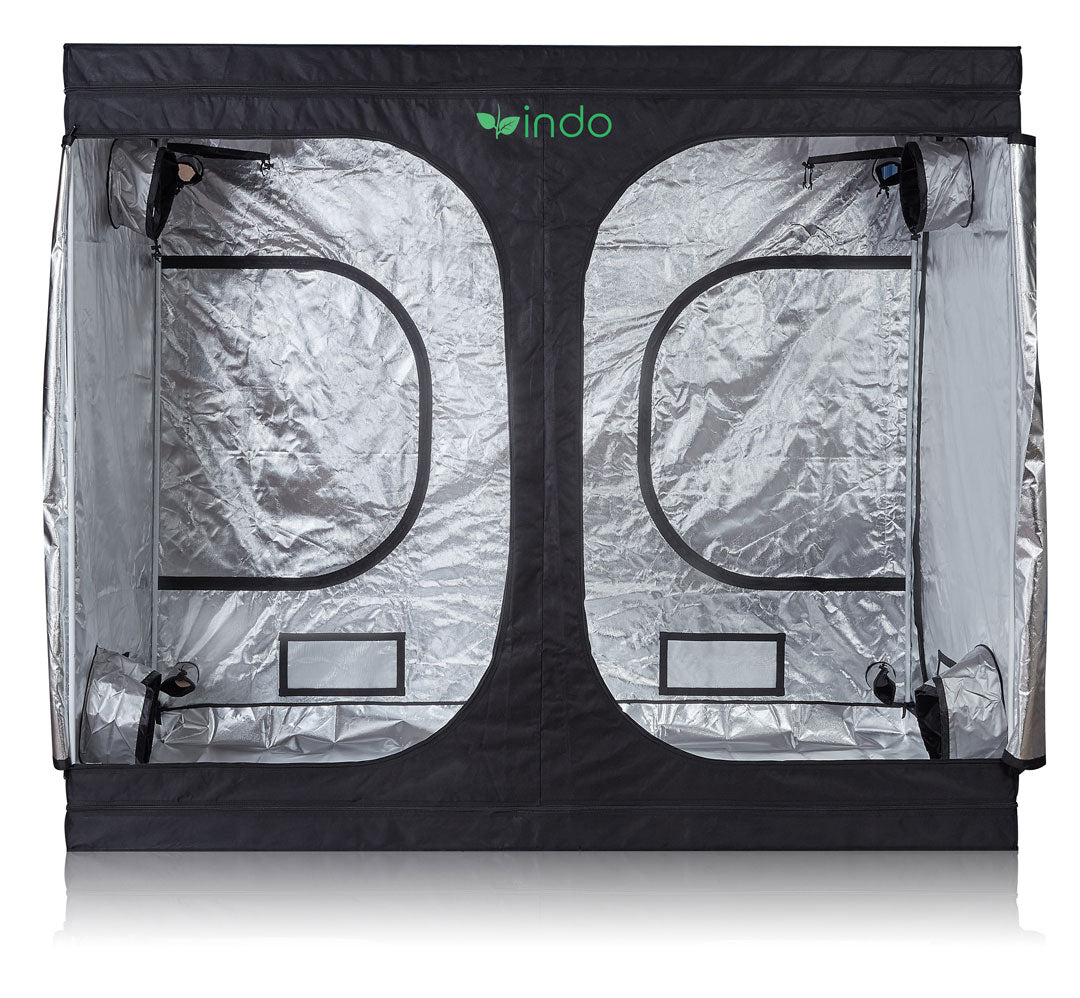 Grow Tent - 96" x 48" x 80" 1680D Oxford Mylar Fabric - 19mm Steel Frame - Highly Reflective Inside - Heavy Duty Zippers