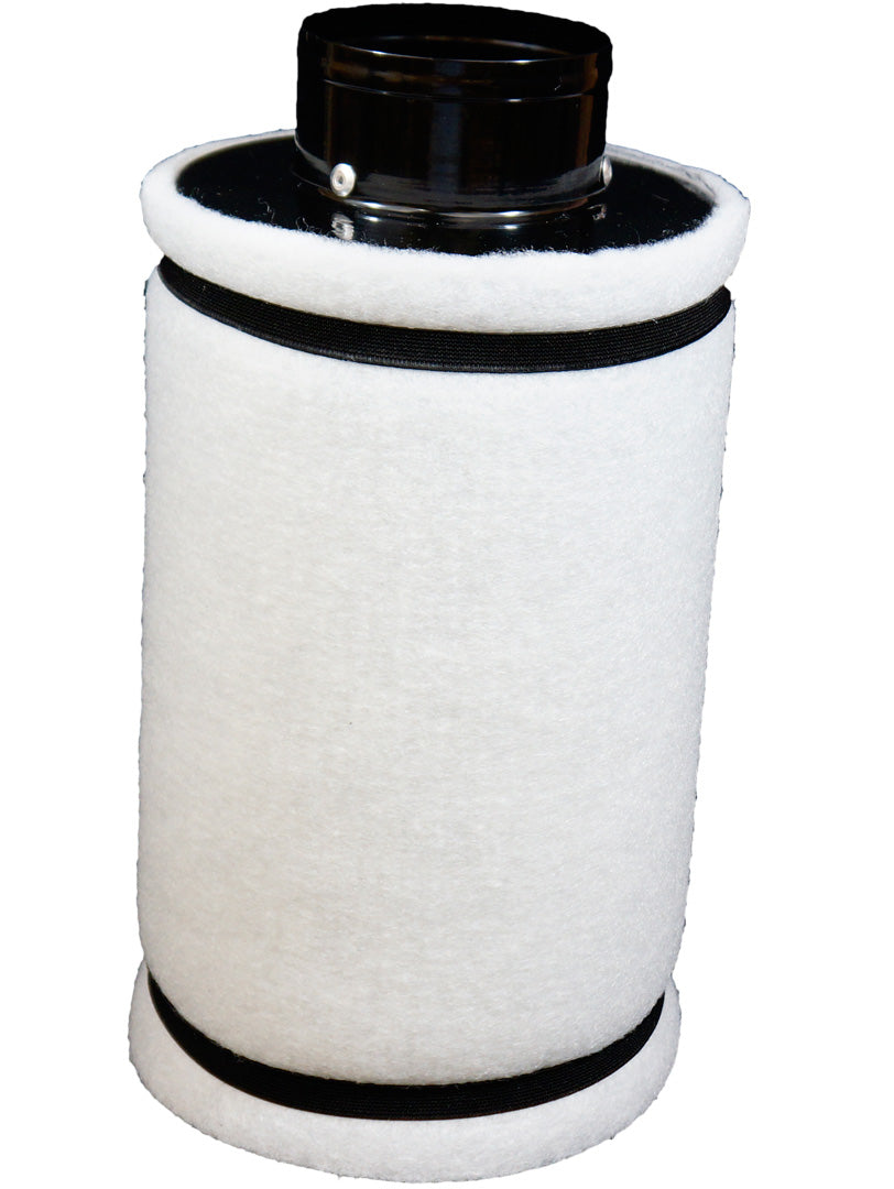 Charcoal Carbon Filter 4" Duct x 12" Filter Length (14" Total), pre-filter Included, Connect to 4” Inline Fan