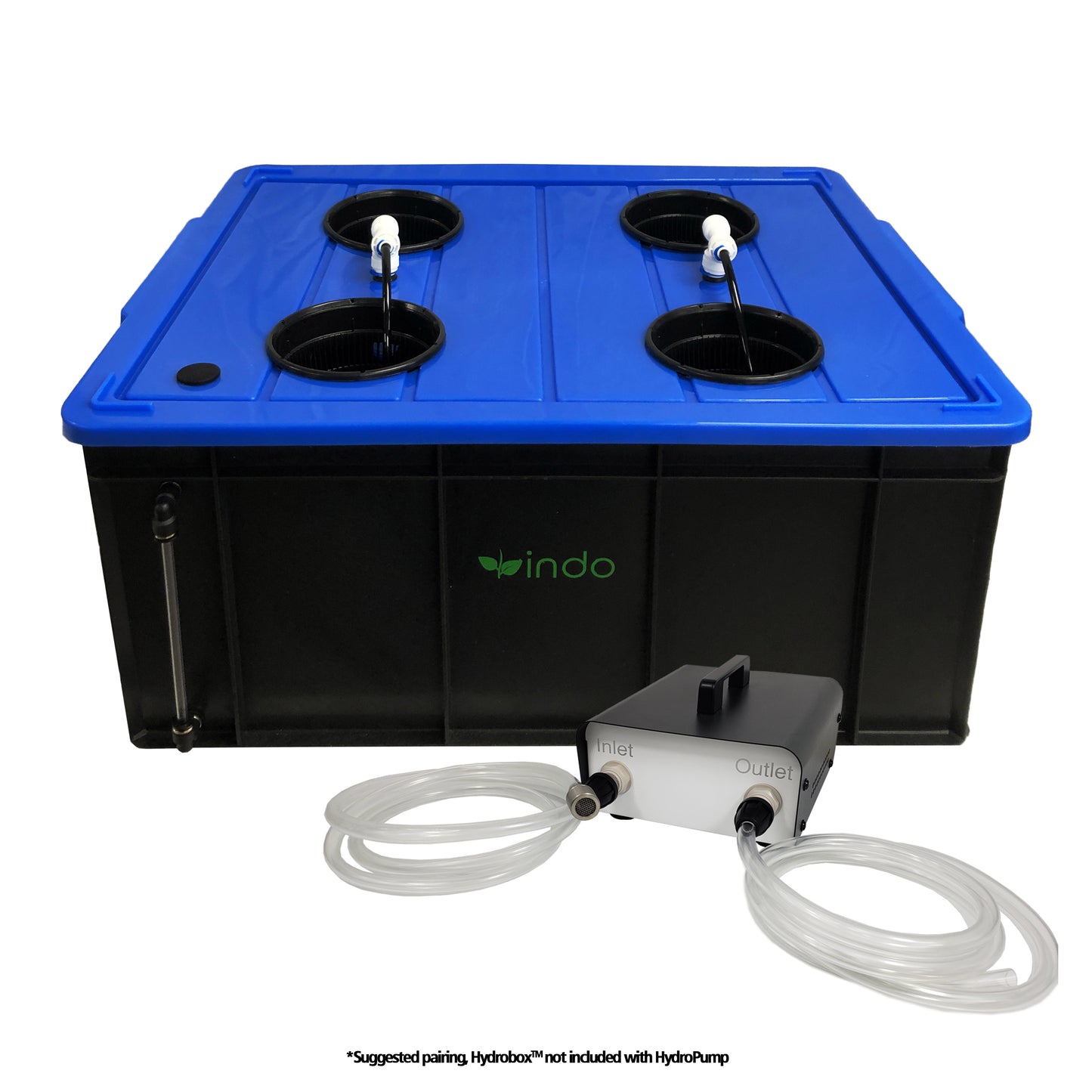 HydroPump - Water & Nutrient Transfer Pump, 5L(80GPH) Diaphragm Pump w/ 2 x 60" Hose, Stainless-Steel Filter