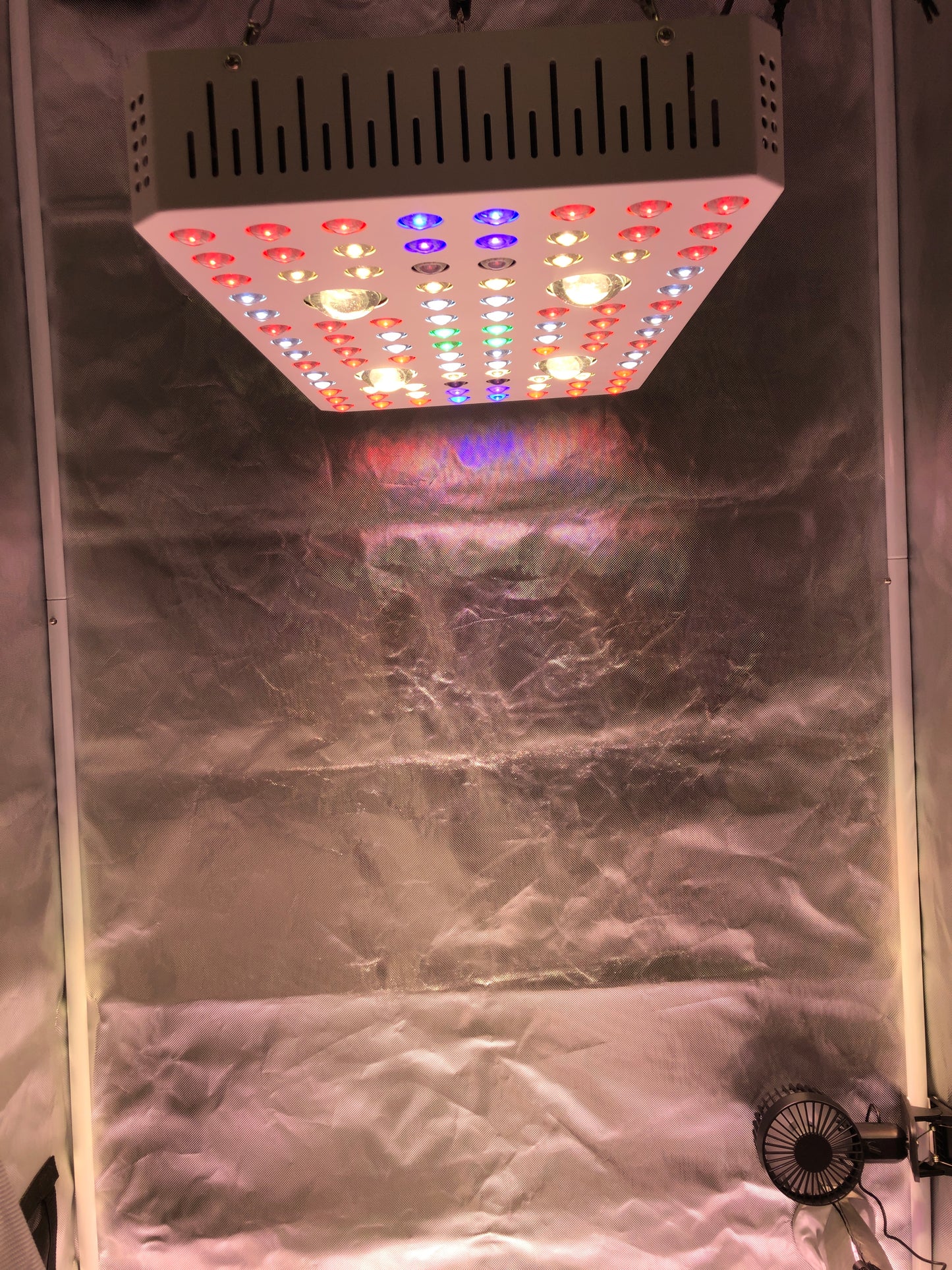 Complete Grow Kit - 36"x36"x72" 1680D Grow Tent-1600W (400W actual) CREE Full-Spectrum COB + LED with Veg & Bloom Switch -4" Fan and Filter