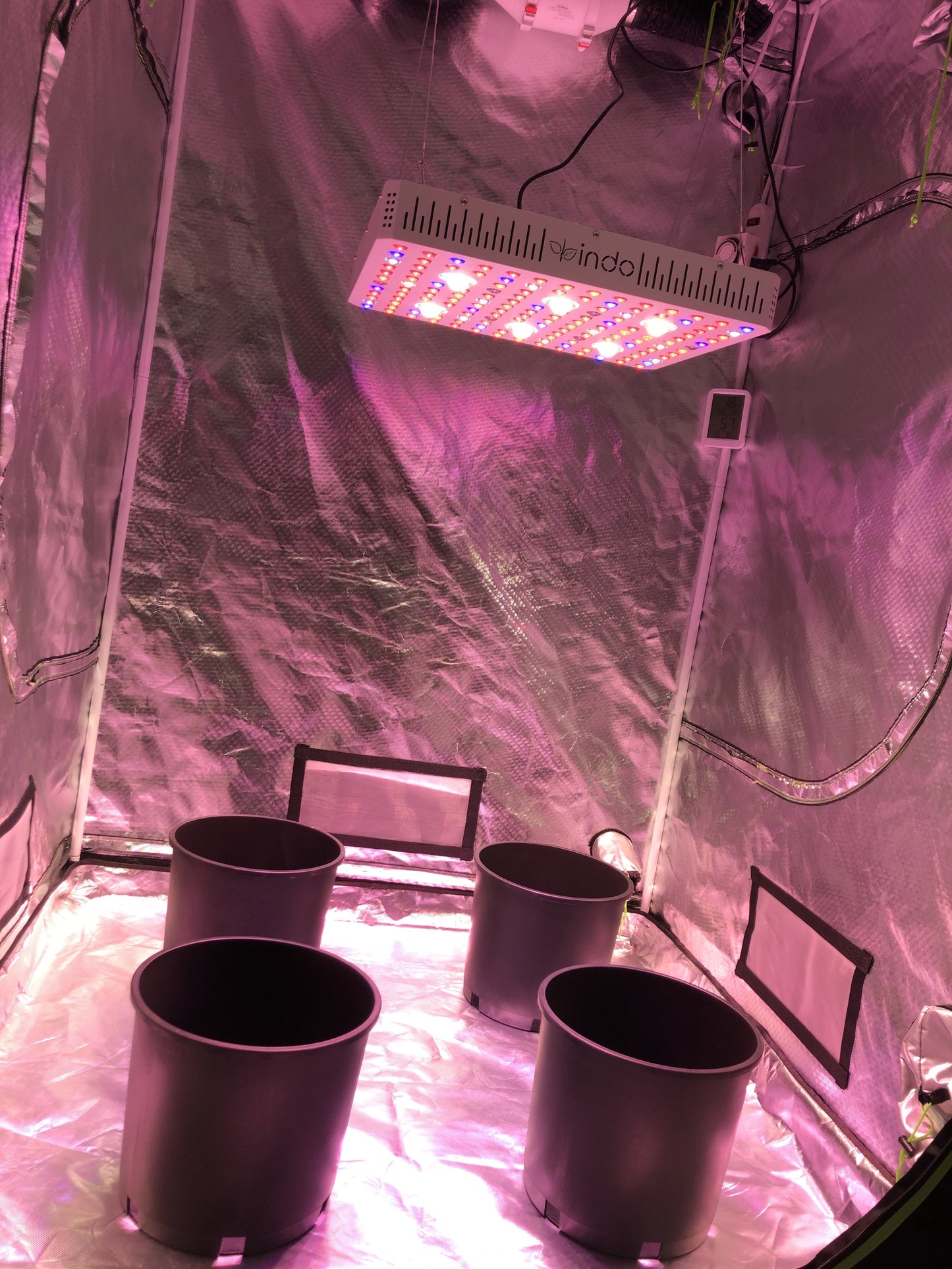 Complete Grow Kit - 48"x48"x80" Grow Tent - 600W GrowHub Light with 6" Fan and Filter Kit