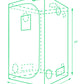 Grow Tent - 24" x 24" x 63"  - 1680D Oxford Fabric - 19mm Steel Frame - Heavy Duty Zippers - Observation Window - MYLAR or WHITE POLY LINER