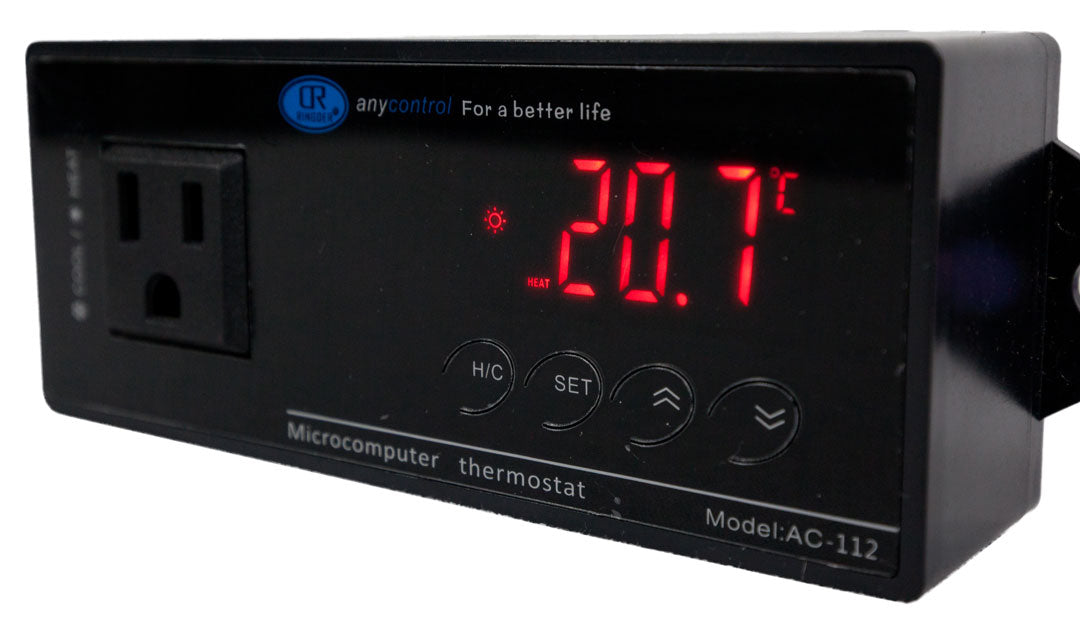 Thermostat Controller, Digital Single Outlet for 1 Inline Fan or Heater