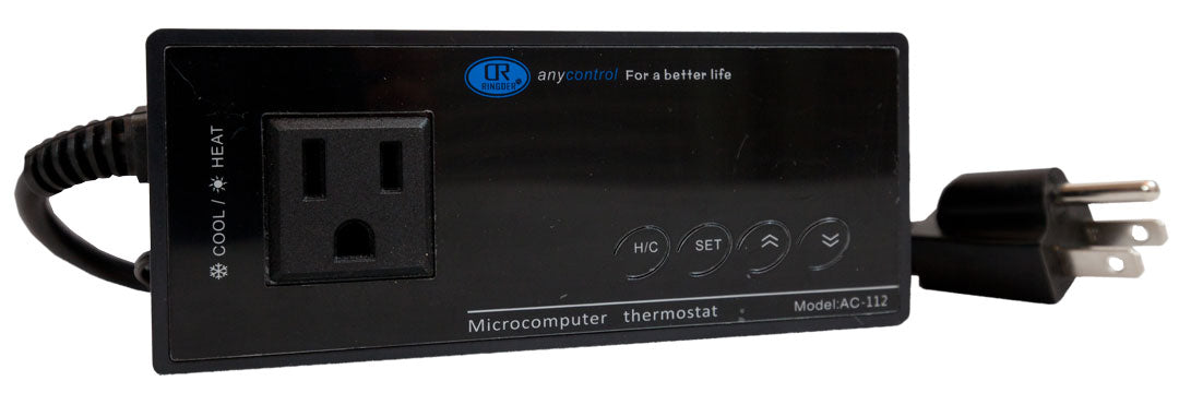 Thermostat Controller, Digital Single Outlet for 1 Inline Fan or Heater