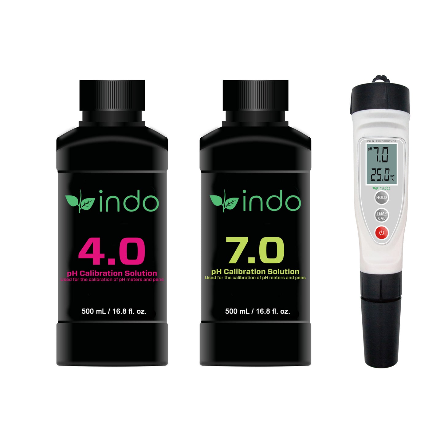Indo pH Calibration Kits with Premium pH Pen