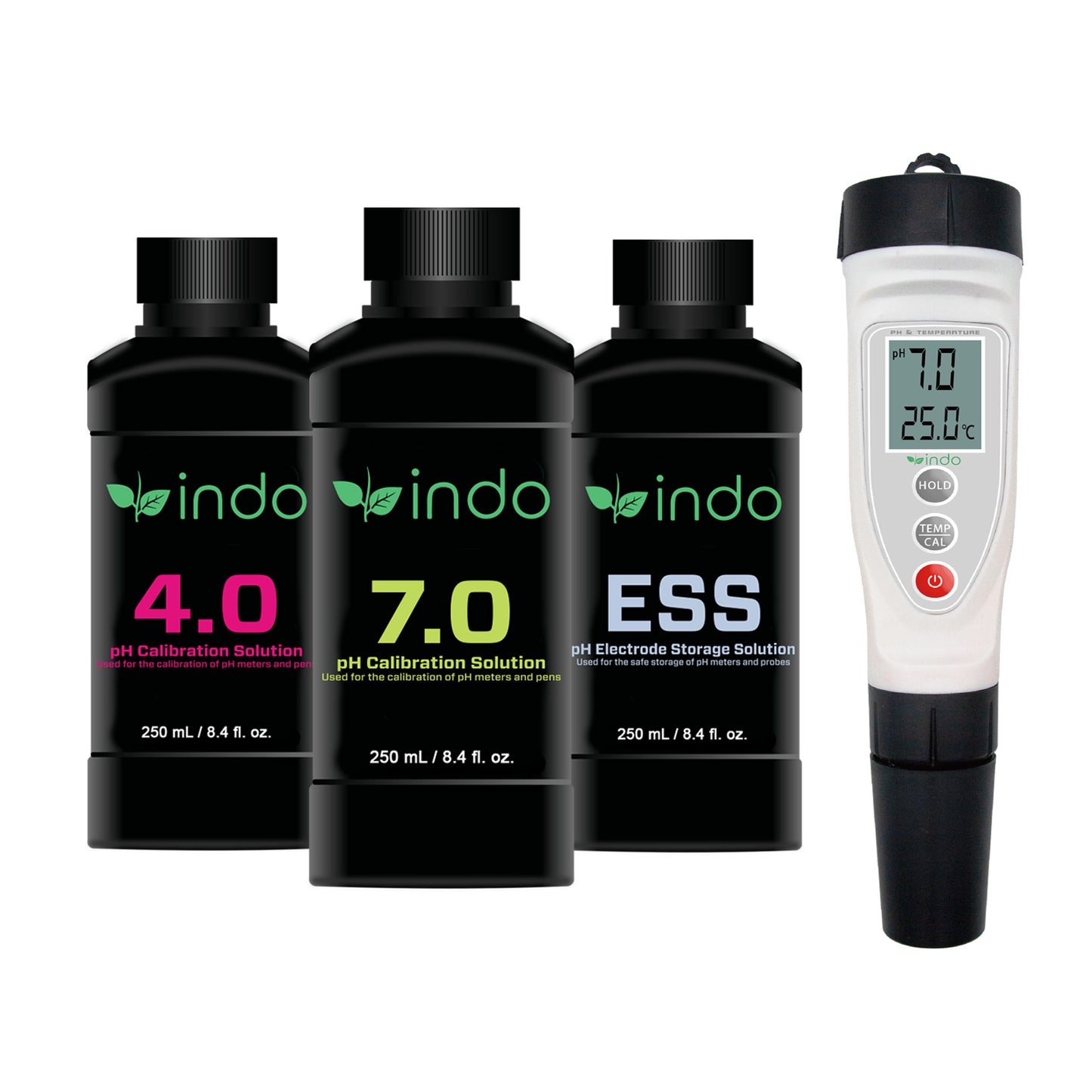 Indo pH Calibration Kits with Premium pH Pen